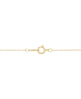 Honora Cultured Freshwater Pearl (8mm) & Diamond (1/10 ct. t.w.) Ribbon 18" Pendant Necklace in 14k Gold