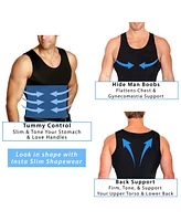 Instaslim Men's Power Mesh Compression Muscle Tank Top