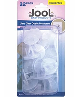 Jool Baby Toddler Electrical Outlet Plug Covers , Ultra-Clear - Baby Safety (32-Pack)