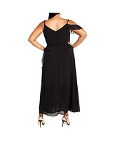 City Chic Plus Ruffle Love Maxi Dress