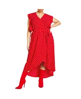 City Chic Plus Fresh Spot Maxi Dress
