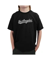 La Pop Art Boys Word T-shirt - Los Angeles Neighborhoods