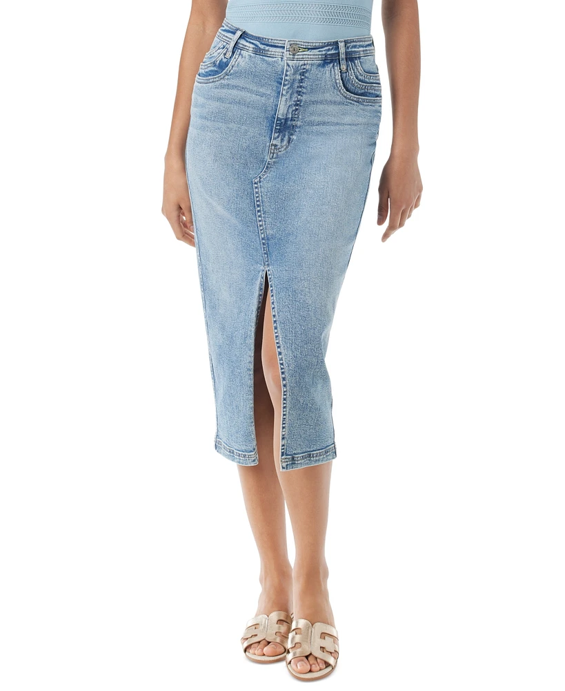 Sam Edelman Women's Kori Denim Midi Skirt