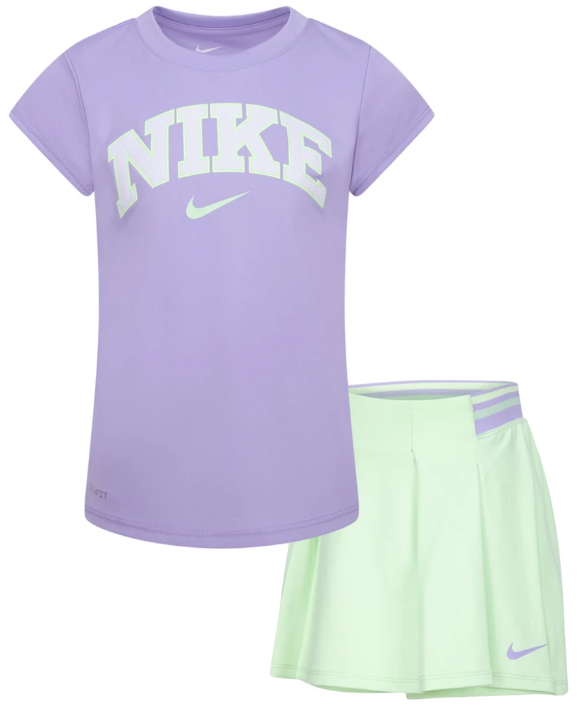 Nike Little Girls 2-Pc. Prep Your Step Skort & Top Set