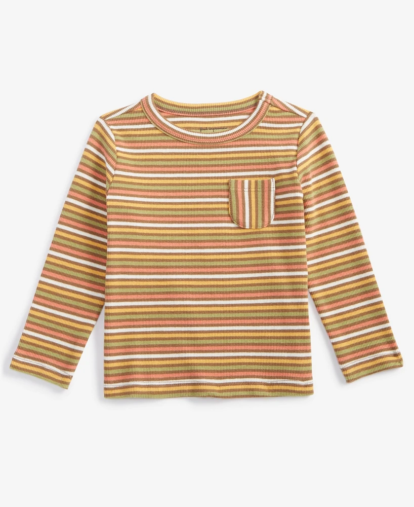 First Impressions Baby Boys Rib Tommy Striped Long-Sleeve T-Shirt, Created for Macy's