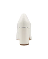 Marc Fisher Women's Viviene Slip-On Block Heel Pumps