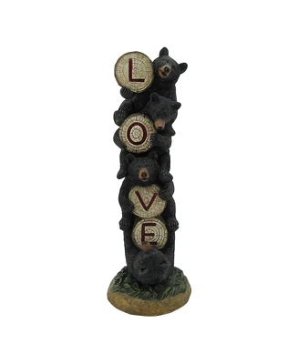 Fc Design 12.75"H Bear Stack with Love Sign Figurine Decoration Home Decor Perfect Gift for House Warming, Holidays and Birthdays