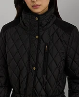 Lauren Ralph Women's Hooded Anorak Quilted Coat