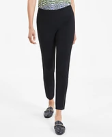 Anne Klein Petite Hollywood-Waist Pull-On Ankle Pants