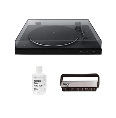 Sony Ps-LX310BT Wireless Bluetooth Turntable with Vinyl Cleaning Bundle