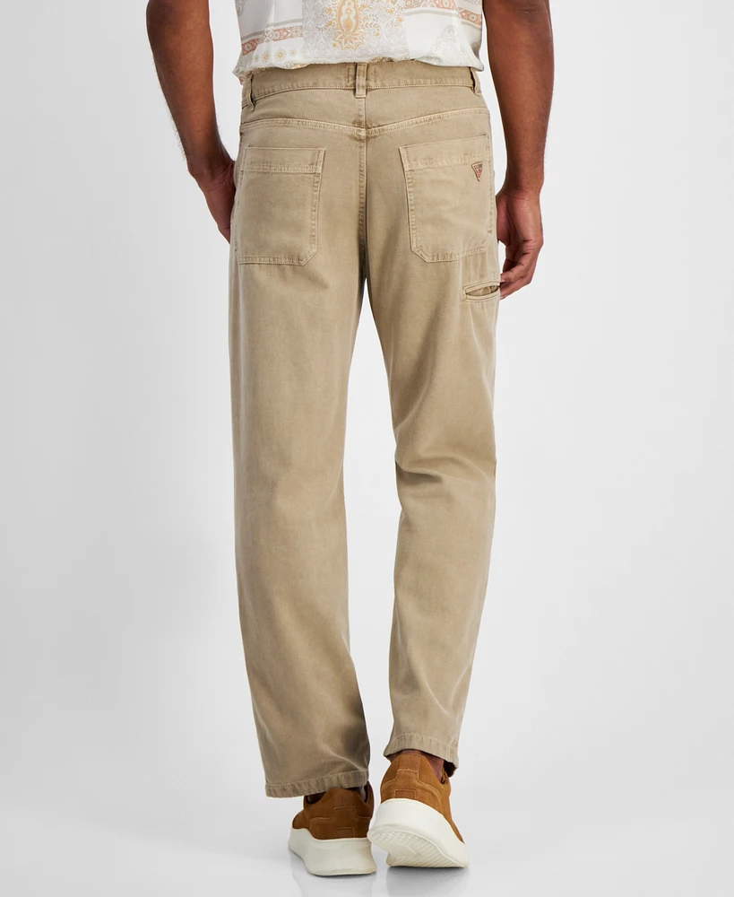 Guess Men's Straight-Fit Cotton Cargo Pants
