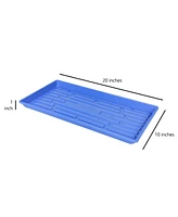 Sunpack 10 x 20in Indoor Gardening Shallow No Holes Seeding Tray, 1in