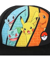 Pokemon Boys Multicharacter Mesh and Microfiber Youth Baseball Hat