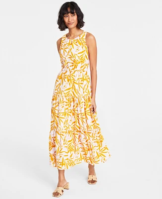 On 34th Women's Back Cutout Crewneck Midi Dress, Created for Macy's