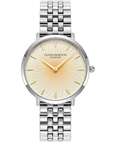 Olivia Burton Women's Radiant Sun Silver Stainless Steel Watch 35mm