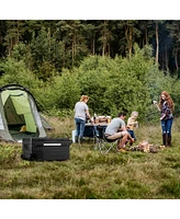 Newair 12V/24V Dc Portable 80 Qt. Electric Car Camping Cooler with 3 Battery Protection Modes, Dual Zone Fridge and Freezer, Reversible Doors and Lg C