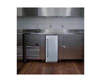 Newair 15" 3.2 Cu. Ft. Commercial Stainless Steel Built-in Beverage Refrigerator, Weatherproof and Outdoor Rated