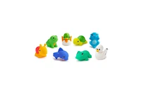 Munchkin Toddler Lake Animal Baby Bath Toy Squirts, 8 Pack