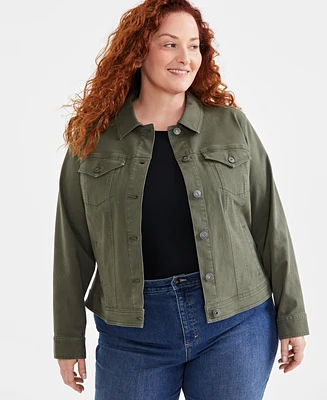 Style & Co Plus Denim Jacket, Created for Macy's