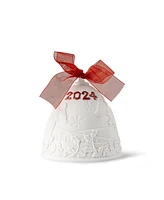 Lladro 2024 Christmas bell re-deco red