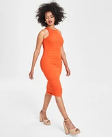 Bar Iii Women's Textured Midi Dress, Created for Macy's