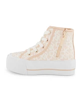 Dkny Little and Big Girls Katie Tall Platform High Top Sneaker