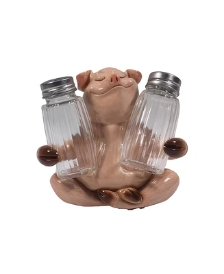 Fc Design 5"W Pig Salt & Pepper Shaker Holder Home Decor Perfect Gift for House Warming, Holidays and Birthdays
