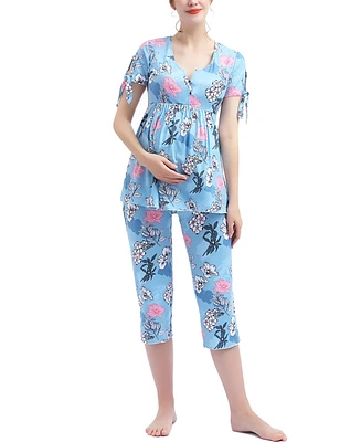 kimi + kai Maternity Daya Nursing 2-Piece Pajama Set