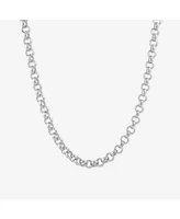 sanctuaire Round Chain Link Necklace Silver