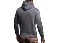 Leif Nelson Men's BodyFit Hooded Sweater | Modern Stylish Longsleeve Pullover Sweater | Anthracite | S-Size