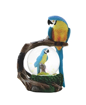 Fc Design 4.25"H Blue Parrot Glitter Snow Globe Figurine Home Decor Perfect Gift for House Warming, Holidays and Birthdays