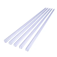 Yescom DeLight 5pcs 39 3/8" x 9/16" x 9/16" Pvc Channel Mounting Holder Acc for 9/16" Led Neon Flex Strip Light