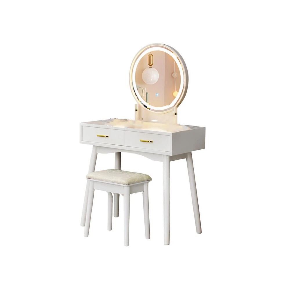 Slickblue Vanity Dressing Table Set with 3 Lighting Modes