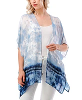 Marcus Adler Women's Lightweight Ombre Tie Dye Kimono Wrap