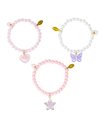 Tiny Treats + Zomi Gems Girls Butterfly, Star & Heart Fashion Bracelet Set