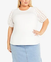 Avenue Plus Billy Short Sleeve Top