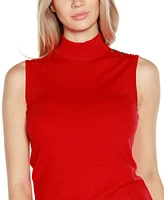 Belldini Women's Rivet-Detail Sleeveless Sweater