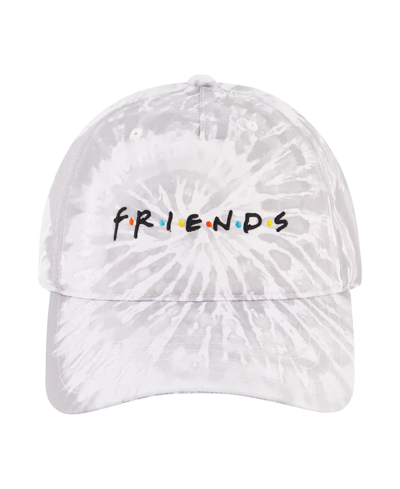 Wb Men's Friends White Tie Dye Logo Baseball Cap