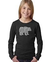 La Pop Art Girls Word Long Sleeve - Bear Species