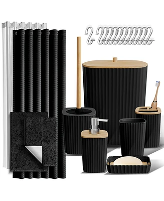 Clara Clark 22 Piece Complete Bathroom & Vanity Accessories Set