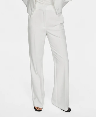 Mango Women's Straight Suit Pants