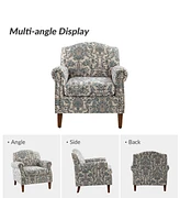 Gianluca Traditional Armchair with Nailhead Trims