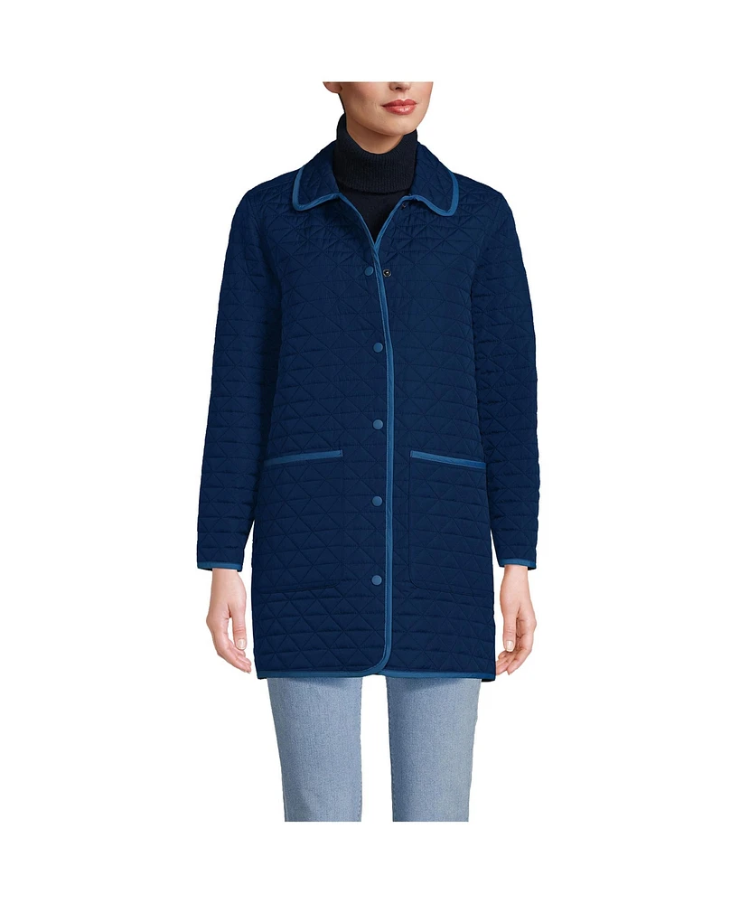 Lands' End Petite Insulated Reversible Barn Coat