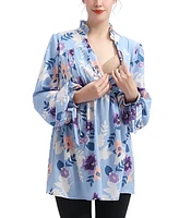 kimi + kai Maternity Babydoll Nursing Blouse