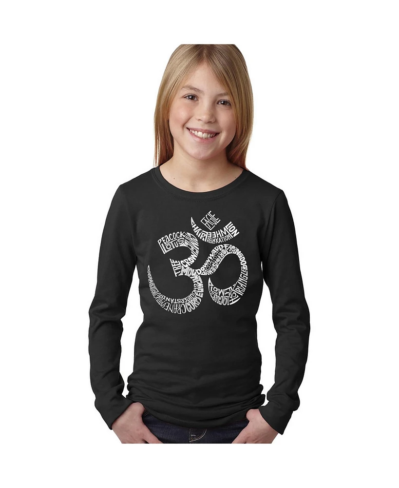 La Pop Art Girls Word Long Sleeve - Poses Om