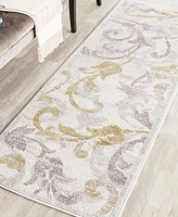 Safavieh Amherst AMT428 Ivory and Light Grey 2'3" x 11' Runner Area Rug