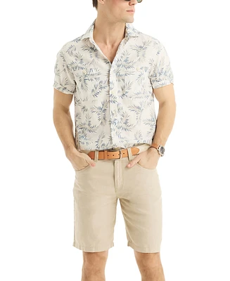Nautica Men's Classic-Fit Tropical Leaf-Print Button-Down Shirt