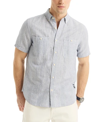 Nautica Men's Classic-Fit Stripe Button-Down Shirt