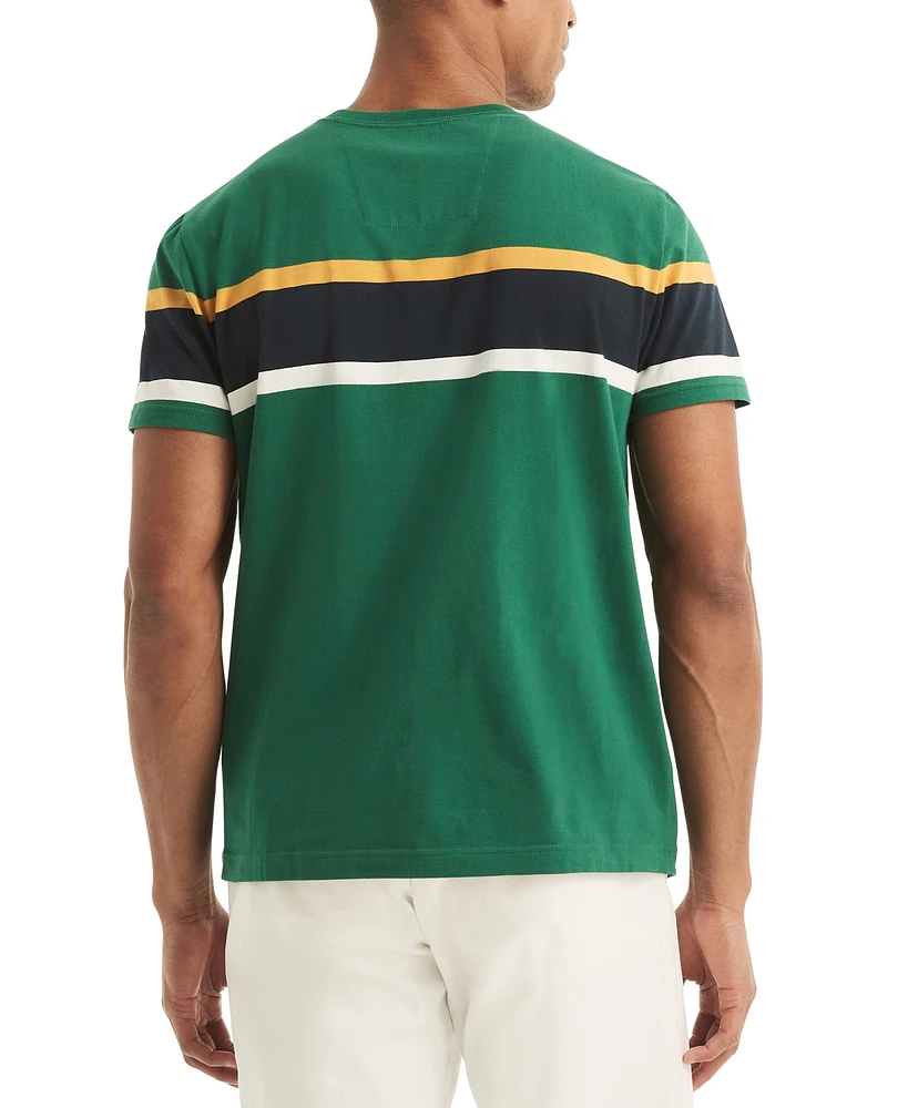 Nautica Men's Classic-Fit Colorblocked Stripe T-Shirt