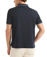 Nautica Men's Navtech Classic-Fit Colorblocked Logo-Print Performance Polo Shirt